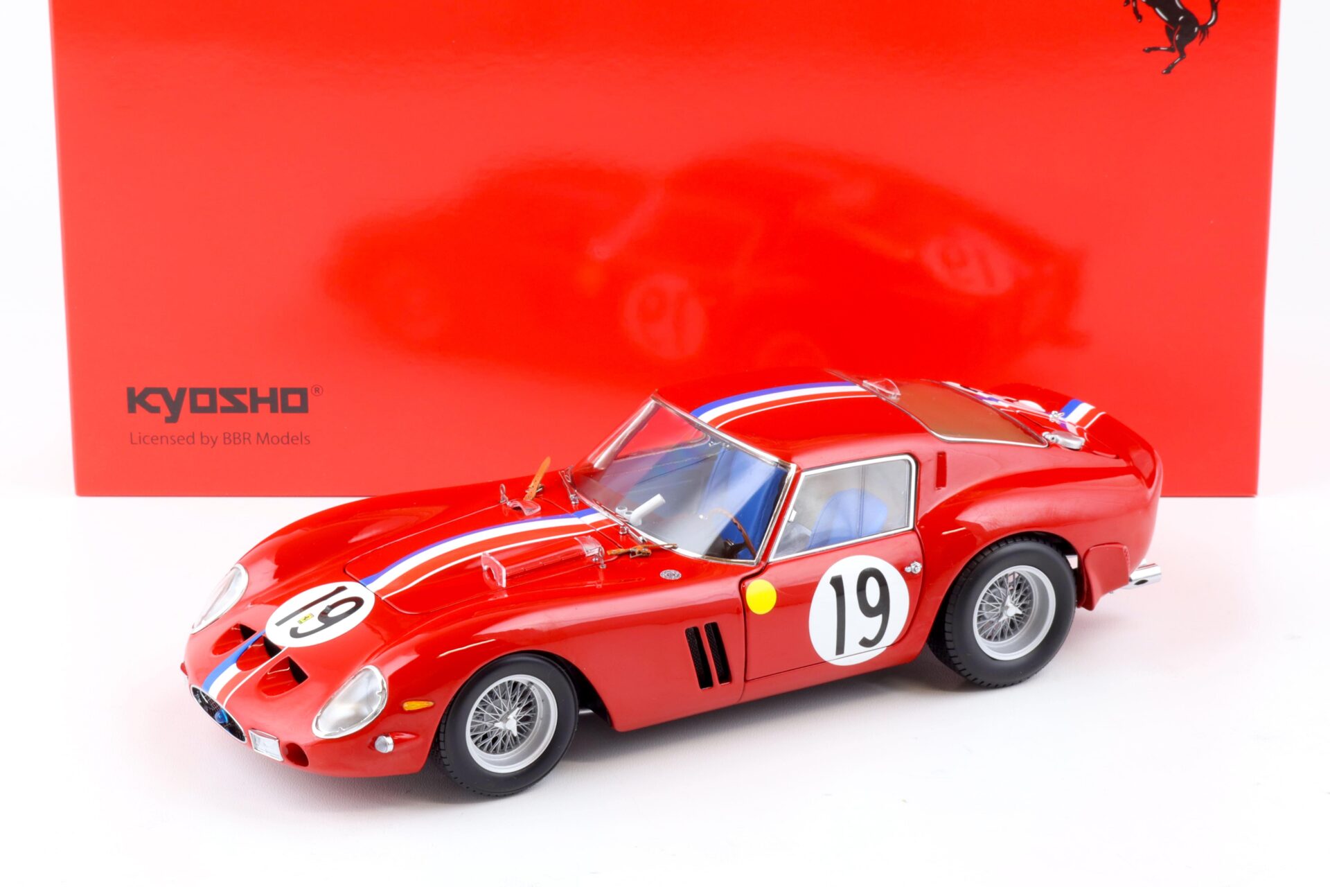 ID 88033 orig.jpg 1:18 Kyosho Ferrari 250 GTO 1962 Le Mans #19 Noblet/Guichet red 08438A