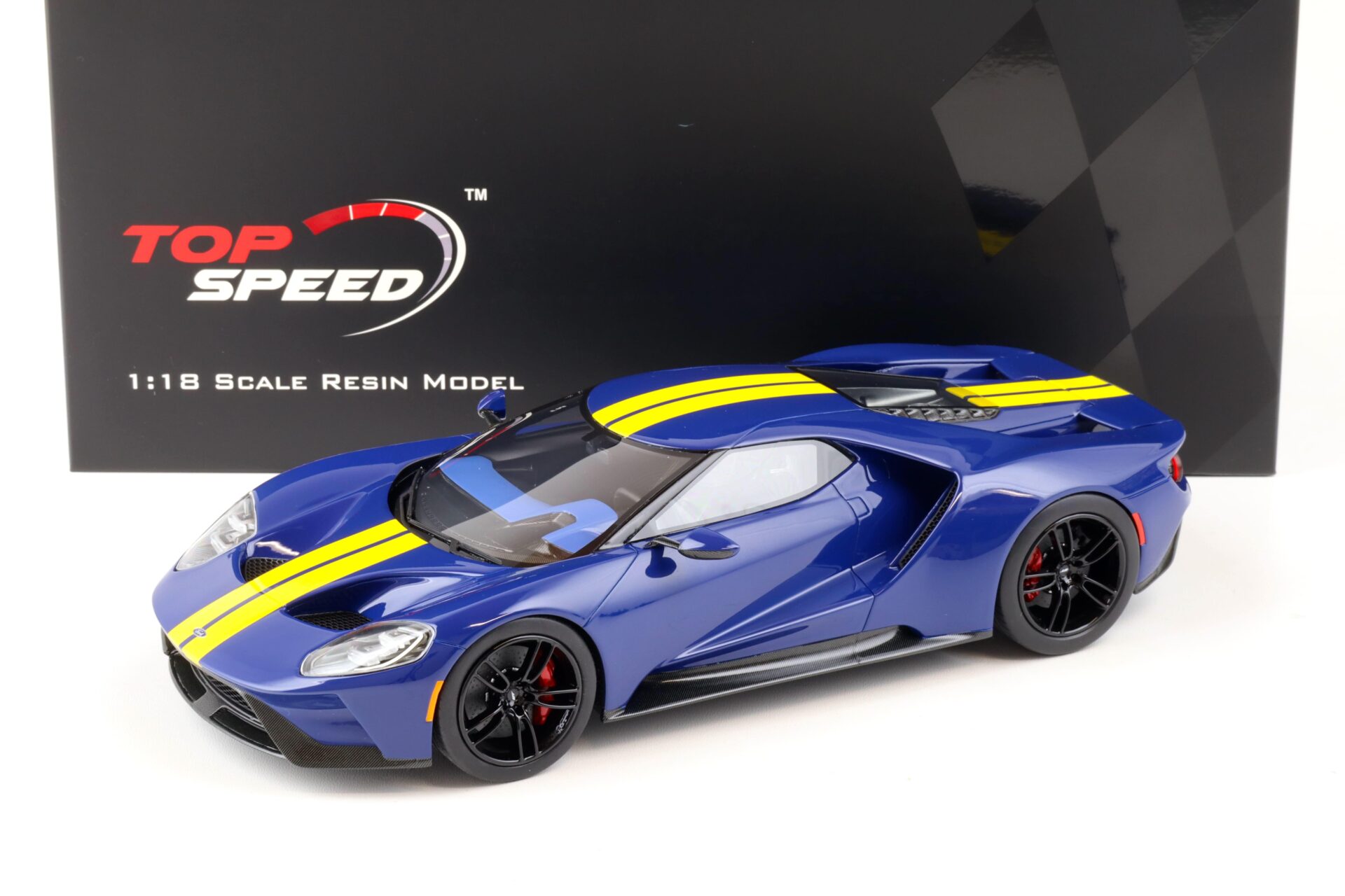 ID 88057 orig.jpg 1:18 Top Speed Ford GT Coupe SUNOCO blue/ yellow stripes TS0305