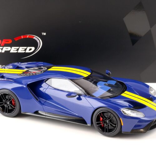 1:18 Top Speed Ford GT Coupe SUNOCO blue/ yellow stripes TS0305
