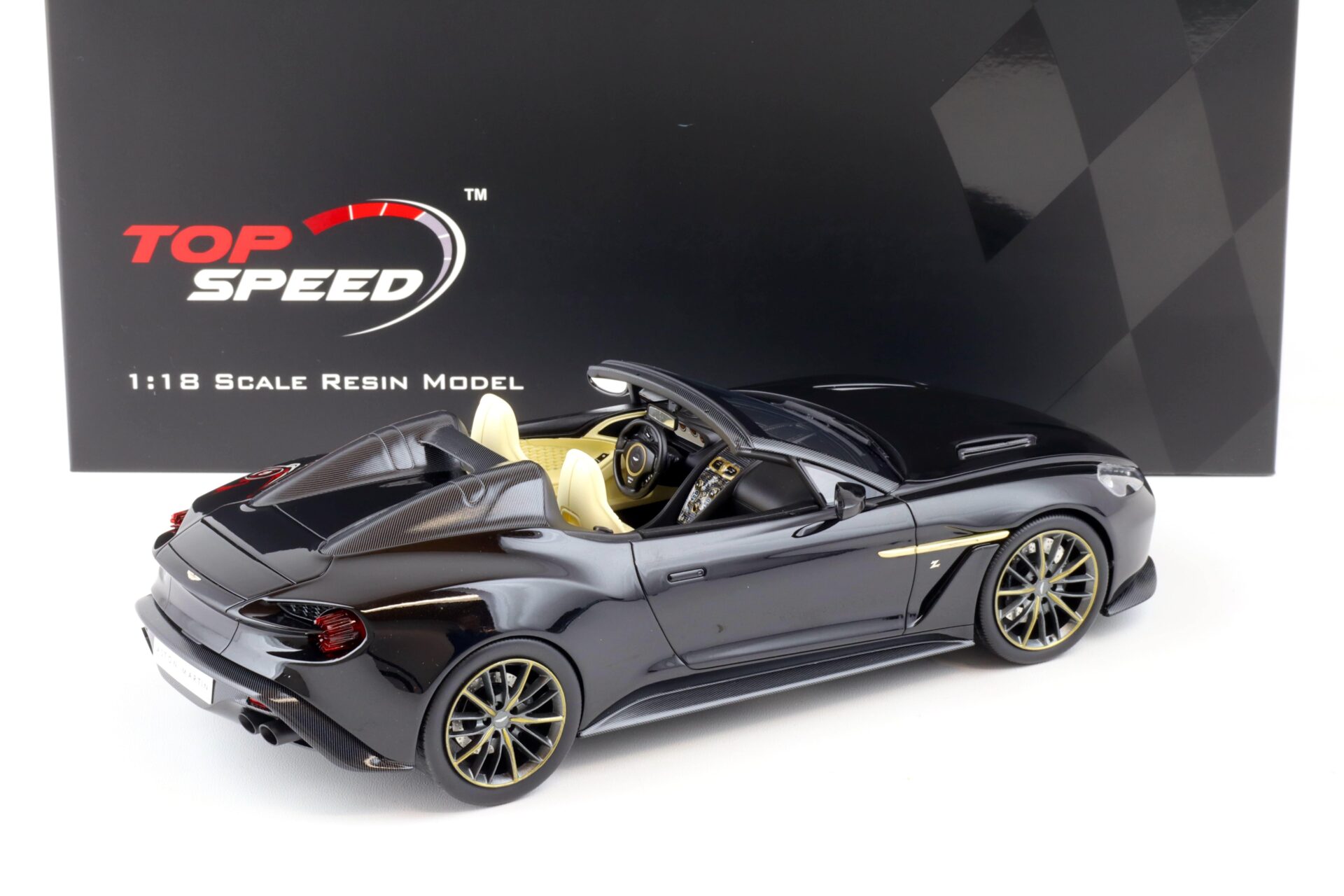 1:18 Top Speed Aston Martin Vanquish Zagato Speedster Scorching black TS0231