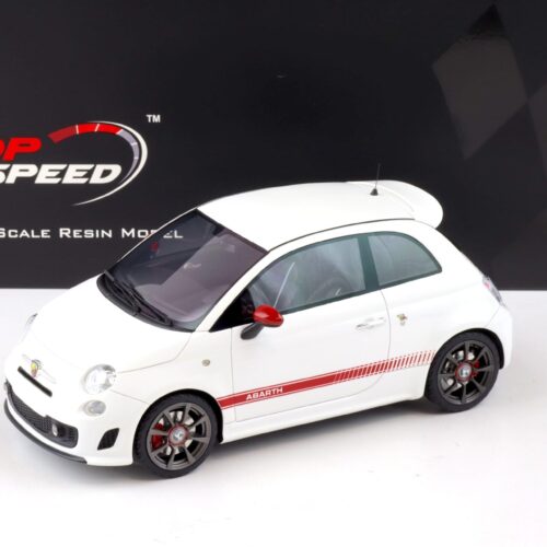 1:18 Top Speed Abarth 595 Gara white/ red TS0397