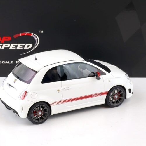 1:18 Top Speed Abarth 595 Gara white/ red TS0397
