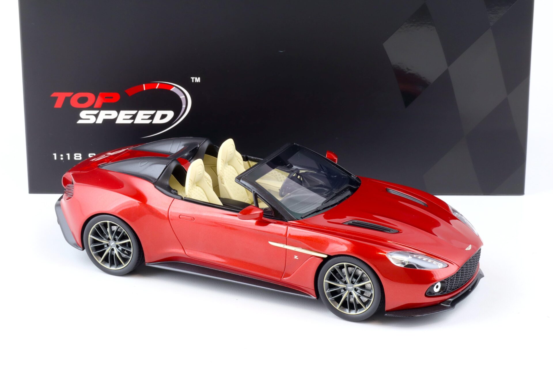 1:18 Top Speed Aston Martin Vanquish Zagato Speedster Lava red TS0233