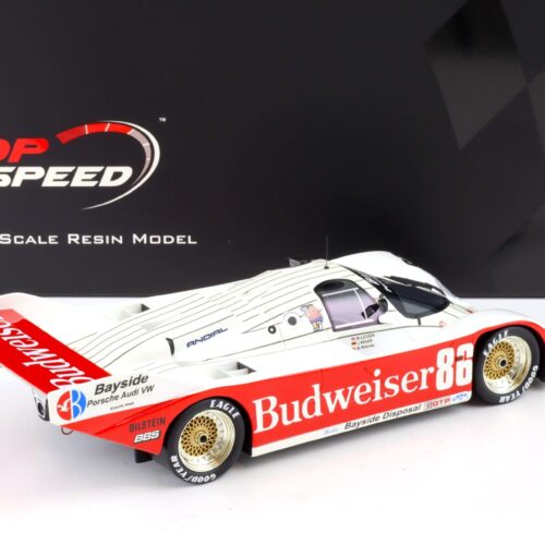 1:18 Top Speed Porsche 962 #86 Bayside Disposal Racing 1987 Sebring 12h Winner TS0332