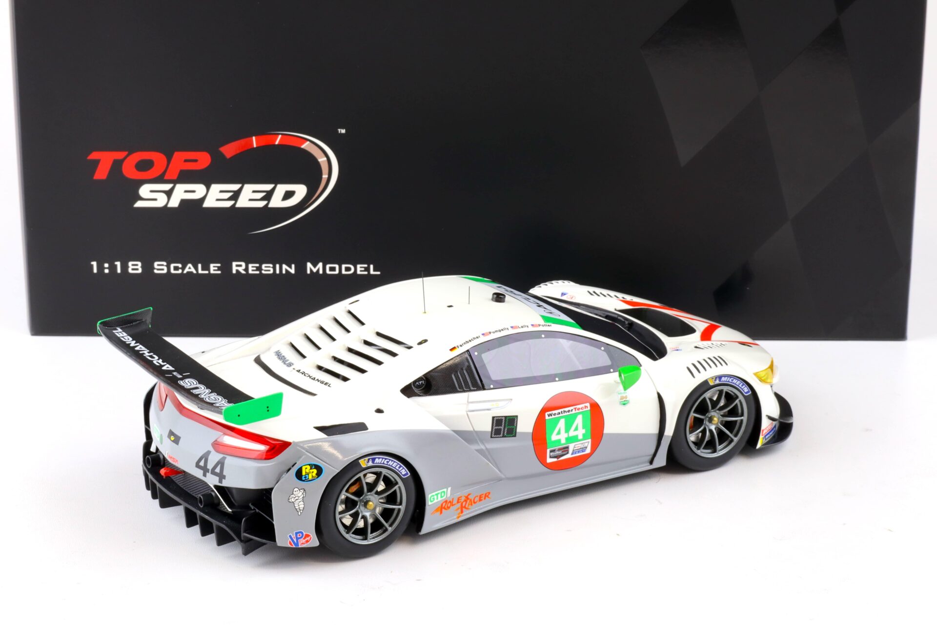 1:18 Top Speed Acura NSX GT3 EVO #44 IMSA 24h Daytona 2021 Magnus w. Archangel TS0275