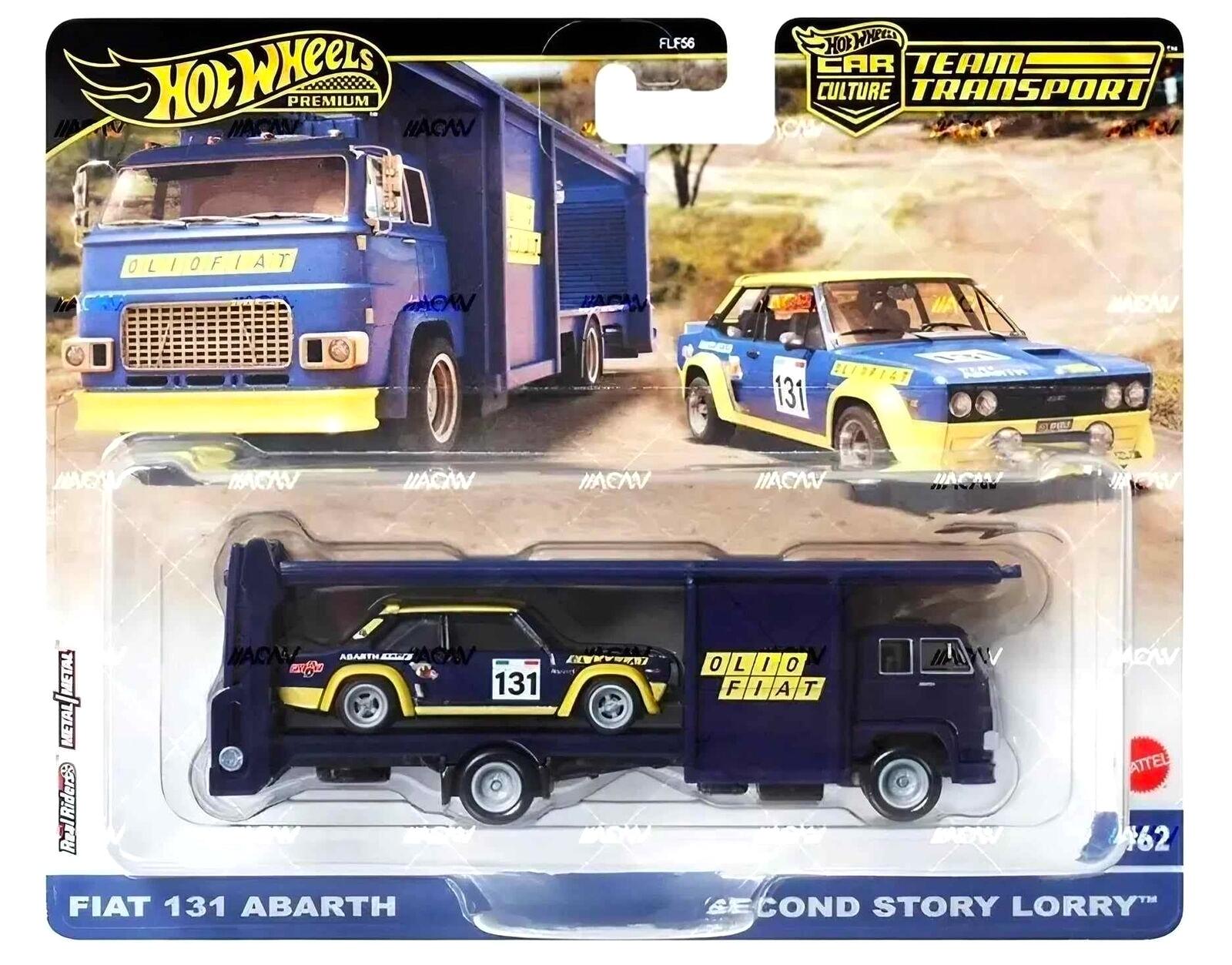 ID 88228 orig.jpg 1:64 Hot Wheels Premium 2024 Team Transport Fiat 131 Abarth + Second Story Lorry