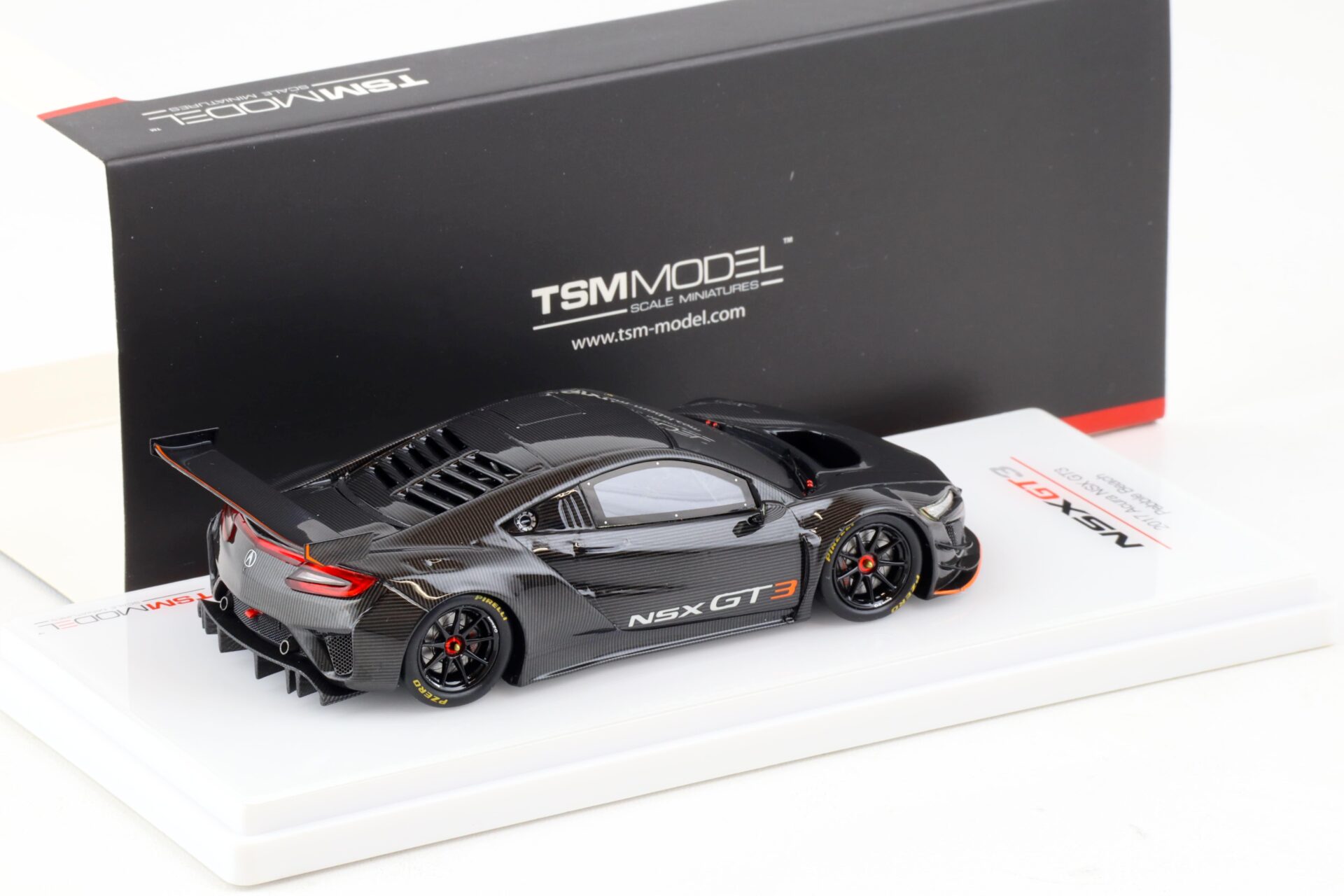 1:43 TSM Model 2017 Acura NSX GT3 Pebble Beach Show full Carbon TSM430314