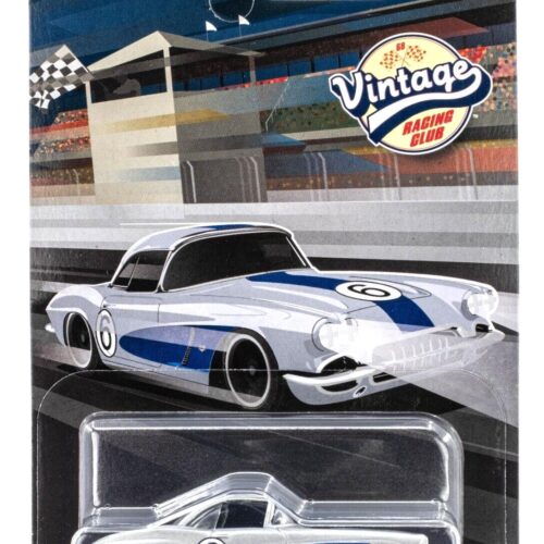 1:64 Hot Wheels 2024 Vintage Racing Club 979B Chevrolet Corvette 1962 silver