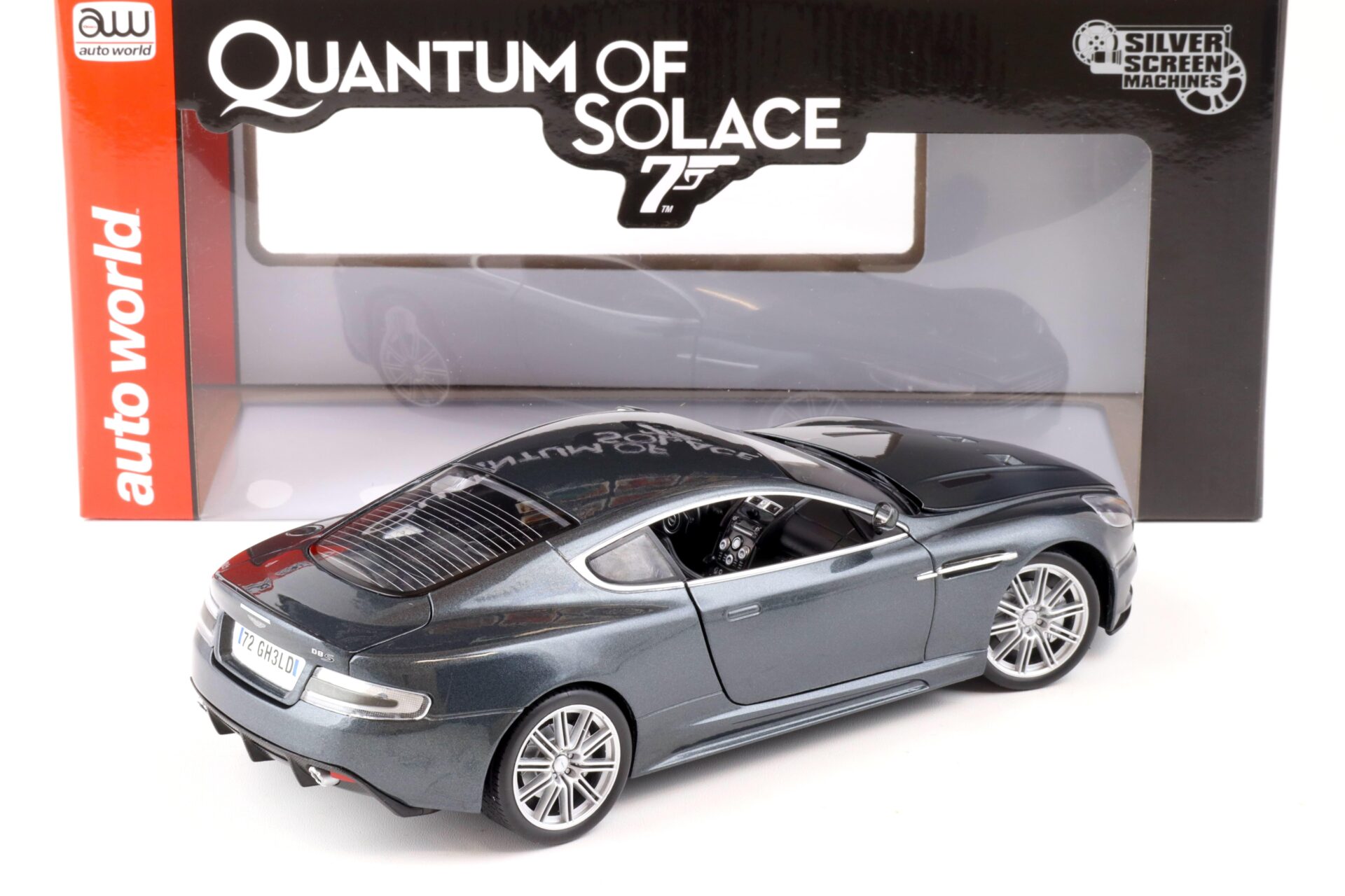1:18 Auto World Aston Martin DBS Coupe grey James Bond 007 Quantum of Solace