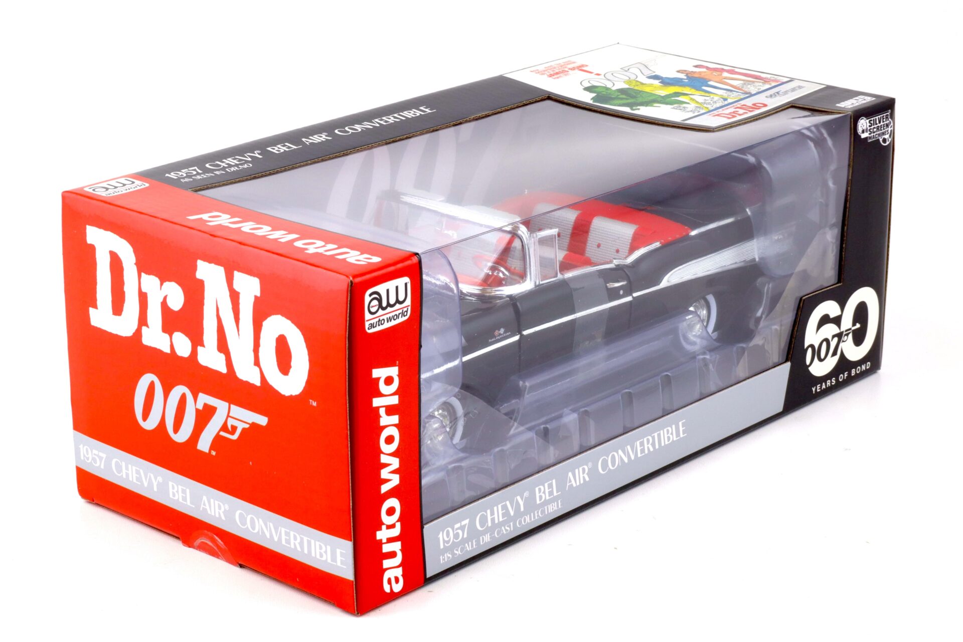 1:18 Auto World 1957 Chevrolet Bel Air Convertible black James Bond 007 DR. NO