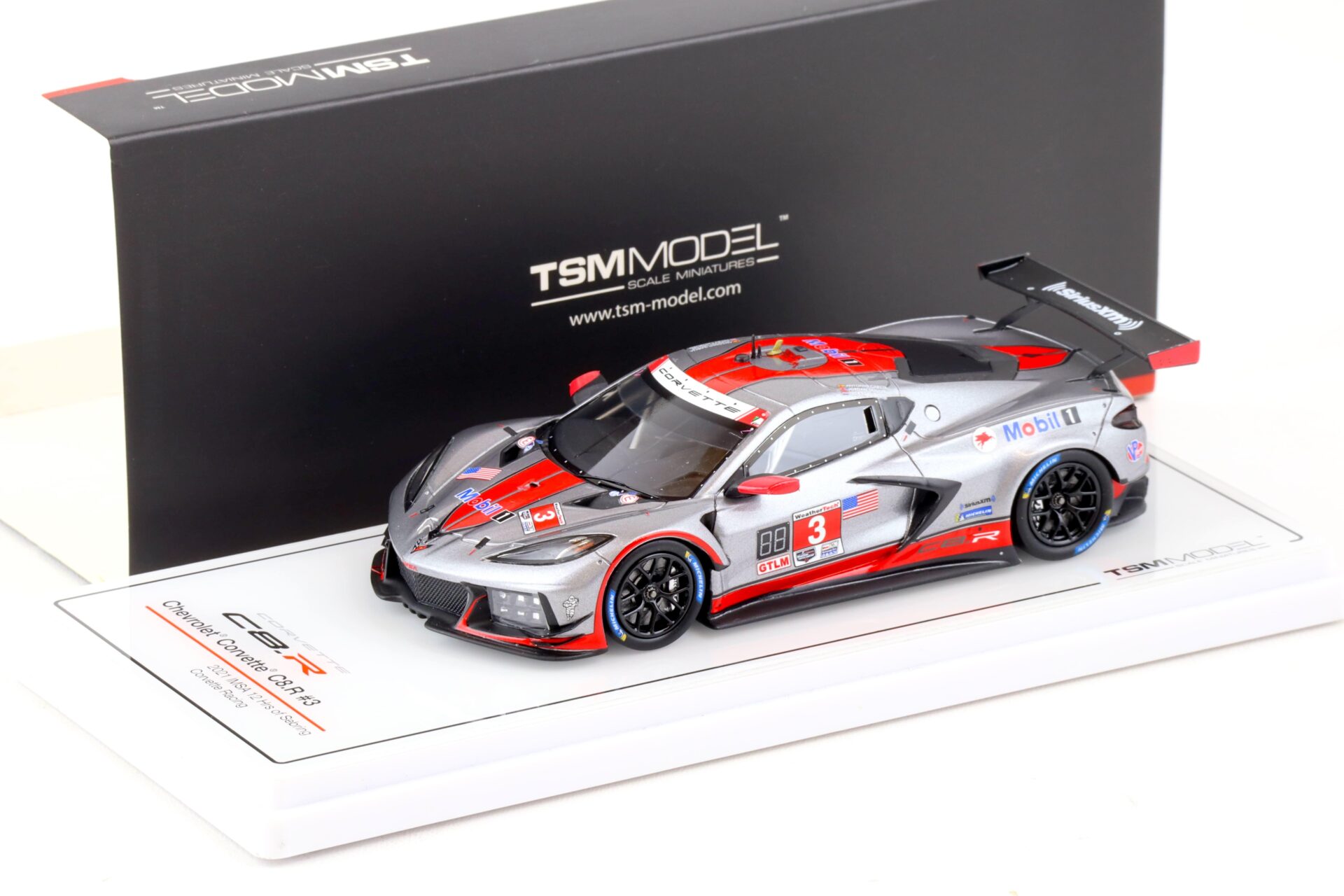 1:43 TSM Model Chevrolet Corvette C8.R #3 IMSA 12h of Sebring 2021 TSM430564