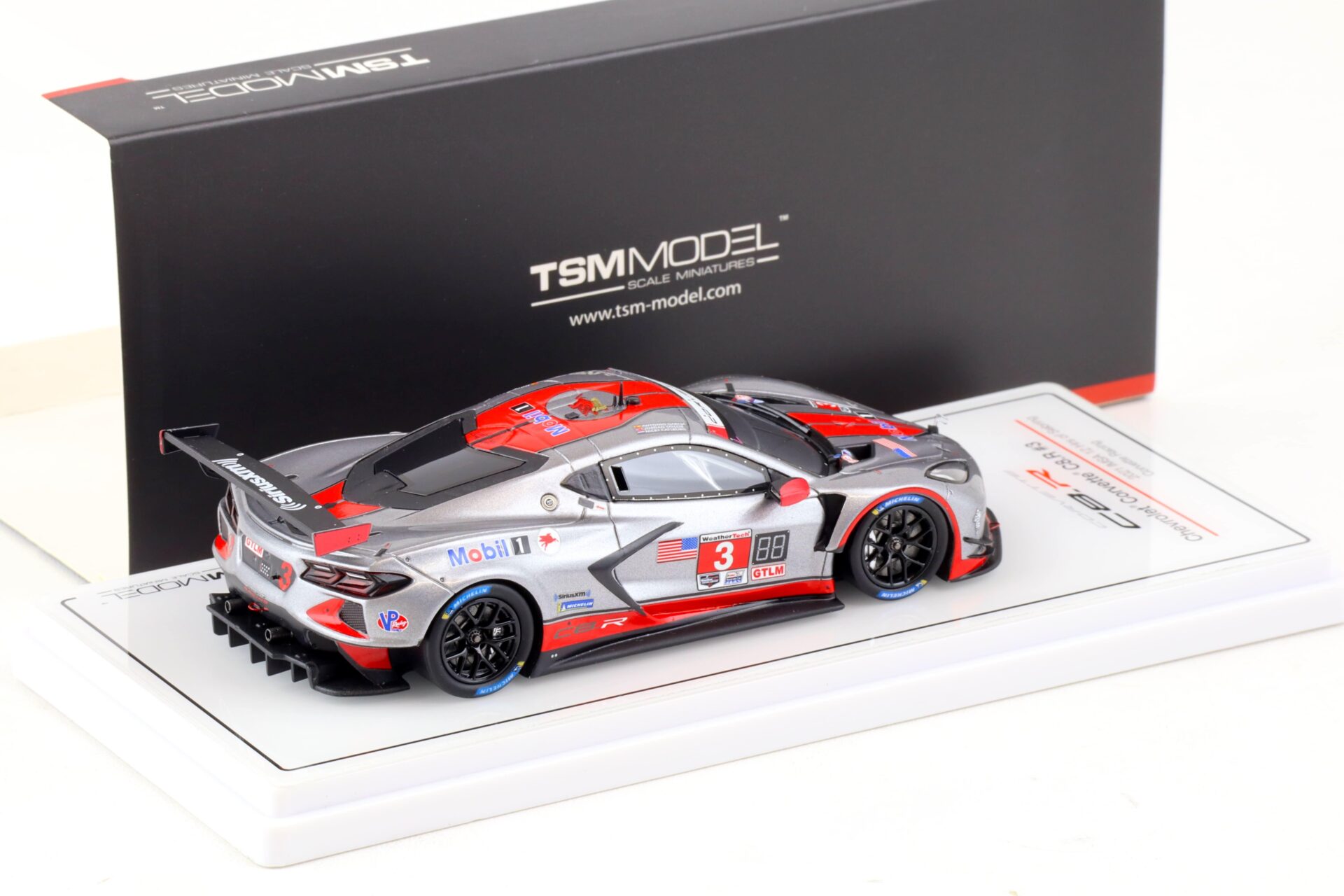 1:43 TSM Model Chevrolet Corvette C8.R #3 IMSA 12h of Sebring 2021 TSM430564