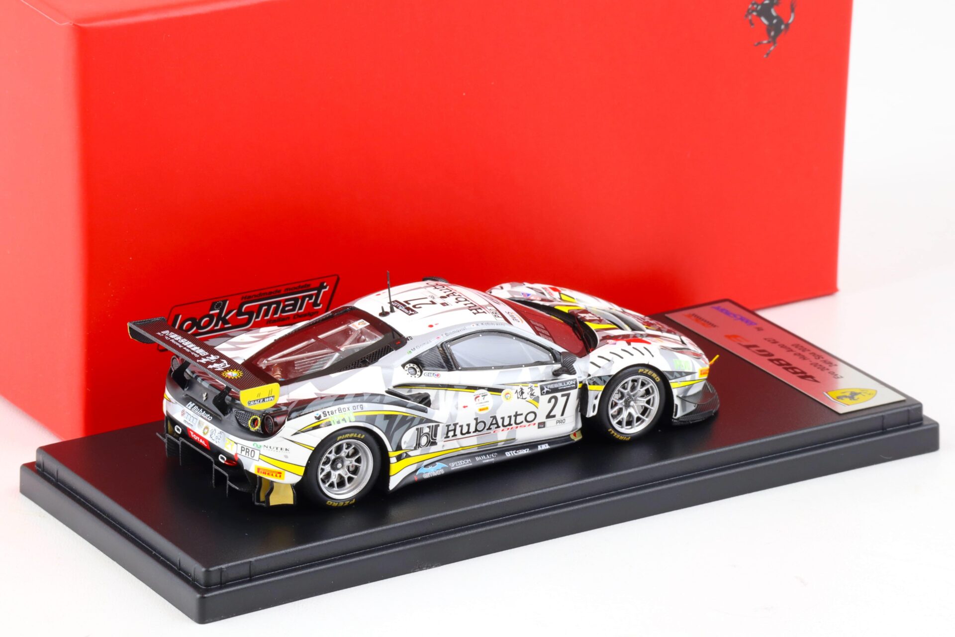 1:43 LookSmart Ferrari 488 GT3 Evo #27 Hub Auto 24h Spa 2020 LSRC087