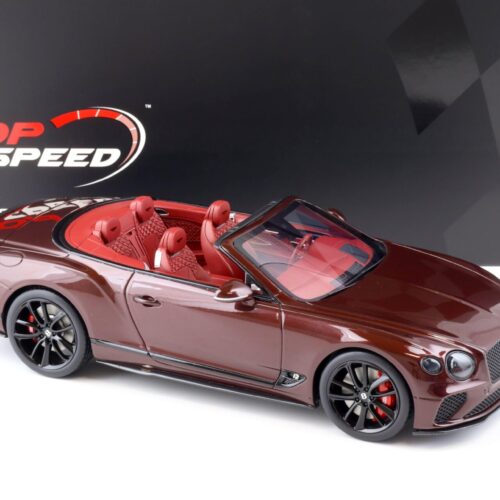 1:18 Top Speed Bentley Continental GT Convertible Cricket Ball dark red TS0292