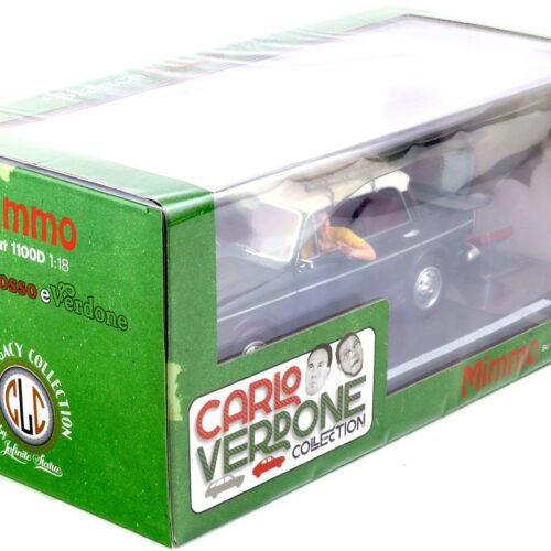 1:18 CLC Models Fiat 1100D with Mimmo figure Carlo Verdone 1981 white 78546