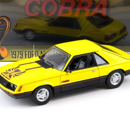 1:18 Greenlight 1979 Ford Mustang Cobra Fastback Coupe bright yellow