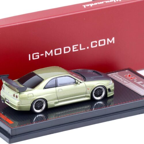 1:64 Ignition Model IG2505 Nissan Nismo GT-R R33 BCNR33 green metallic/ Carbon