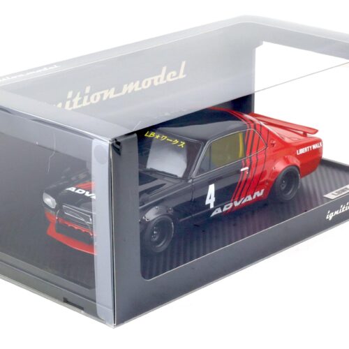 1:18 Ignition Model IG2646 Nissan LB-WORKS Hakosuka 2-Door ADVAN black/ red