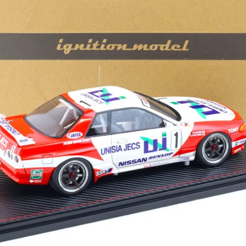 1:18 Ignition Model IG2778 Nissan UNISIA JECS Skyline #1 GTC 1993 with Mr. Hasemi
