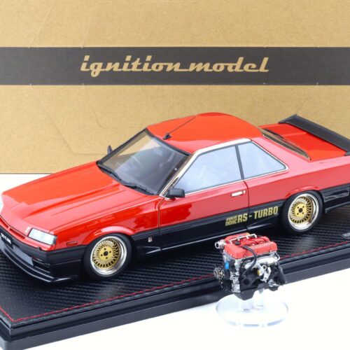 1:18 Ignition Model IG2439 Nissan Skyline 2000 RS-X Turbo C (R30) red/ black + engine