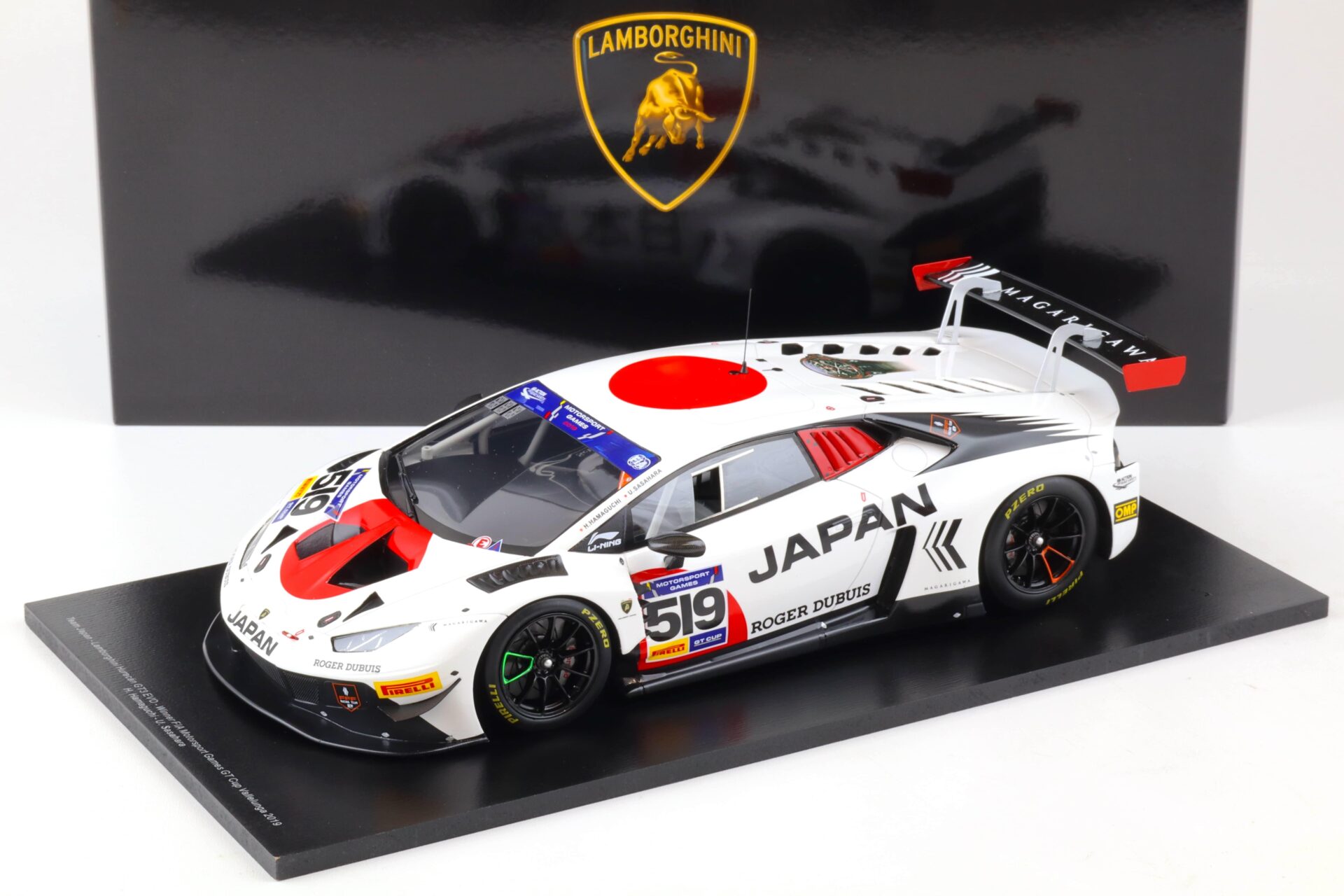 1:18 Spark Lamborghini Huracan GT3 EVO Winner FIA Games GT Cup 2019 Team Japan