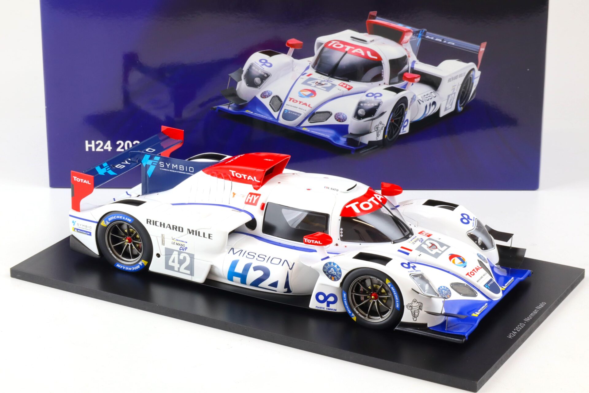 1:18 Spark H24 Mission Hydrogen Test Car 24h Le Mans 2020 Norman Nato