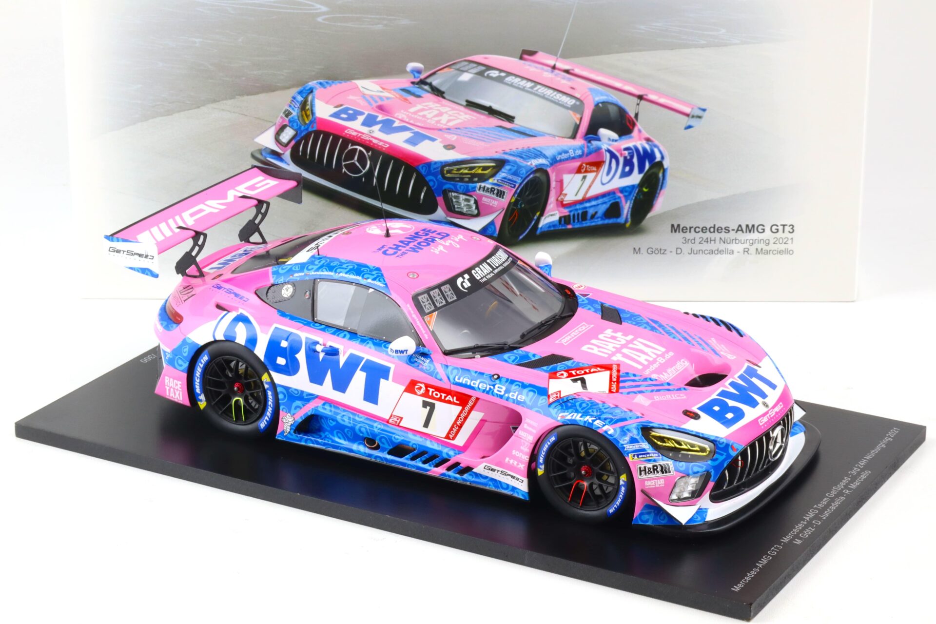 1:18 Spark Mercedes AMG GT3 #7 BWT 3rd 24h Nürburgring 2021 Götz/Juncadella/Marciello