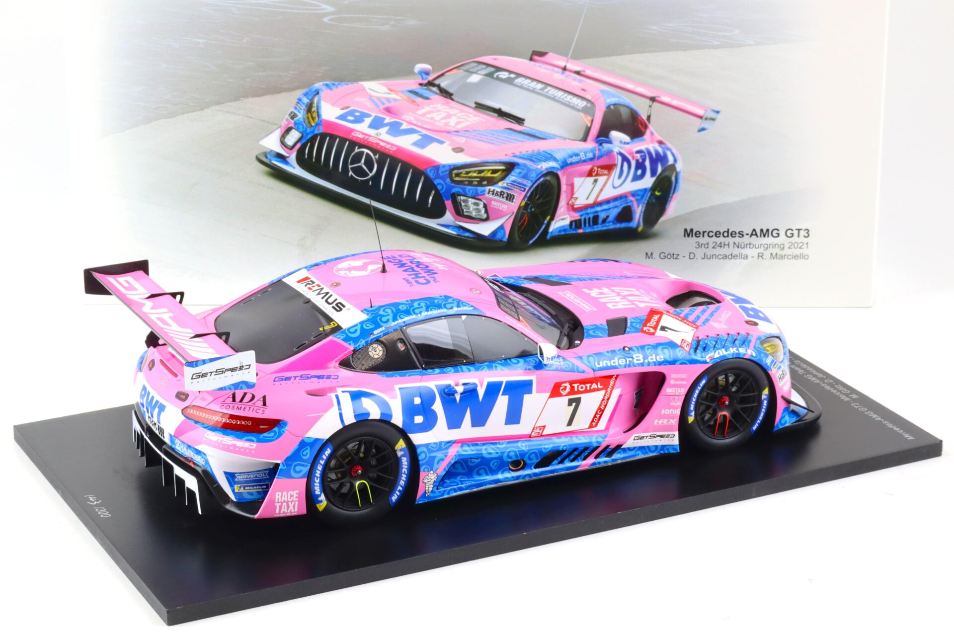 1:18 Spark Mercedes AMG GT3 #7 BWT 3rd 24h Nürburgring 2021 Götz/Juncadella/Marciello