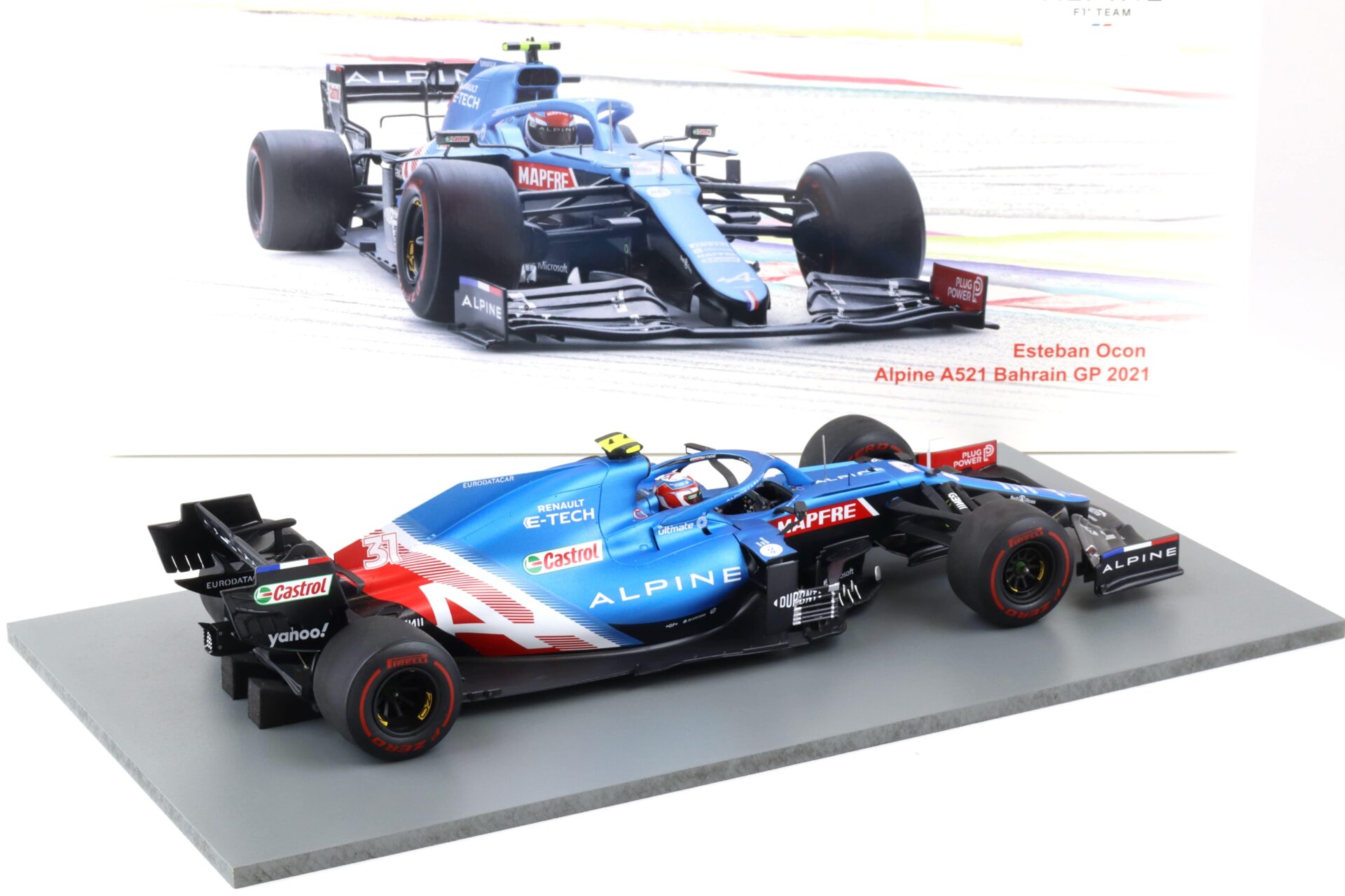 1:18 Spark F1 Alpine A521 #31 Bahrain GP 2021 Esteban Ocon