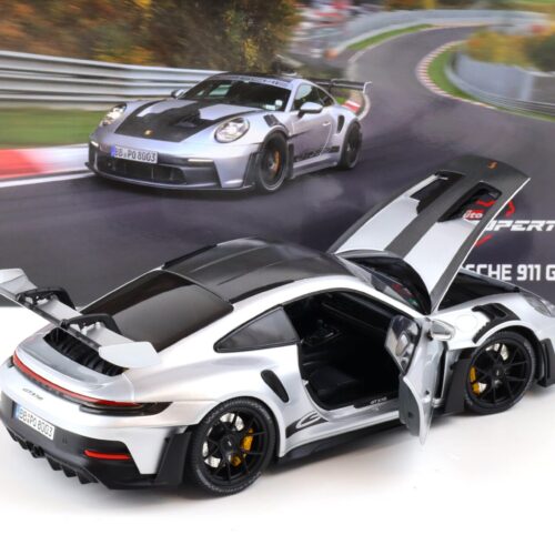 1:18 Minichamps Porsche 911 (992) GT3 RS Weissach Package Nürburgring silver
