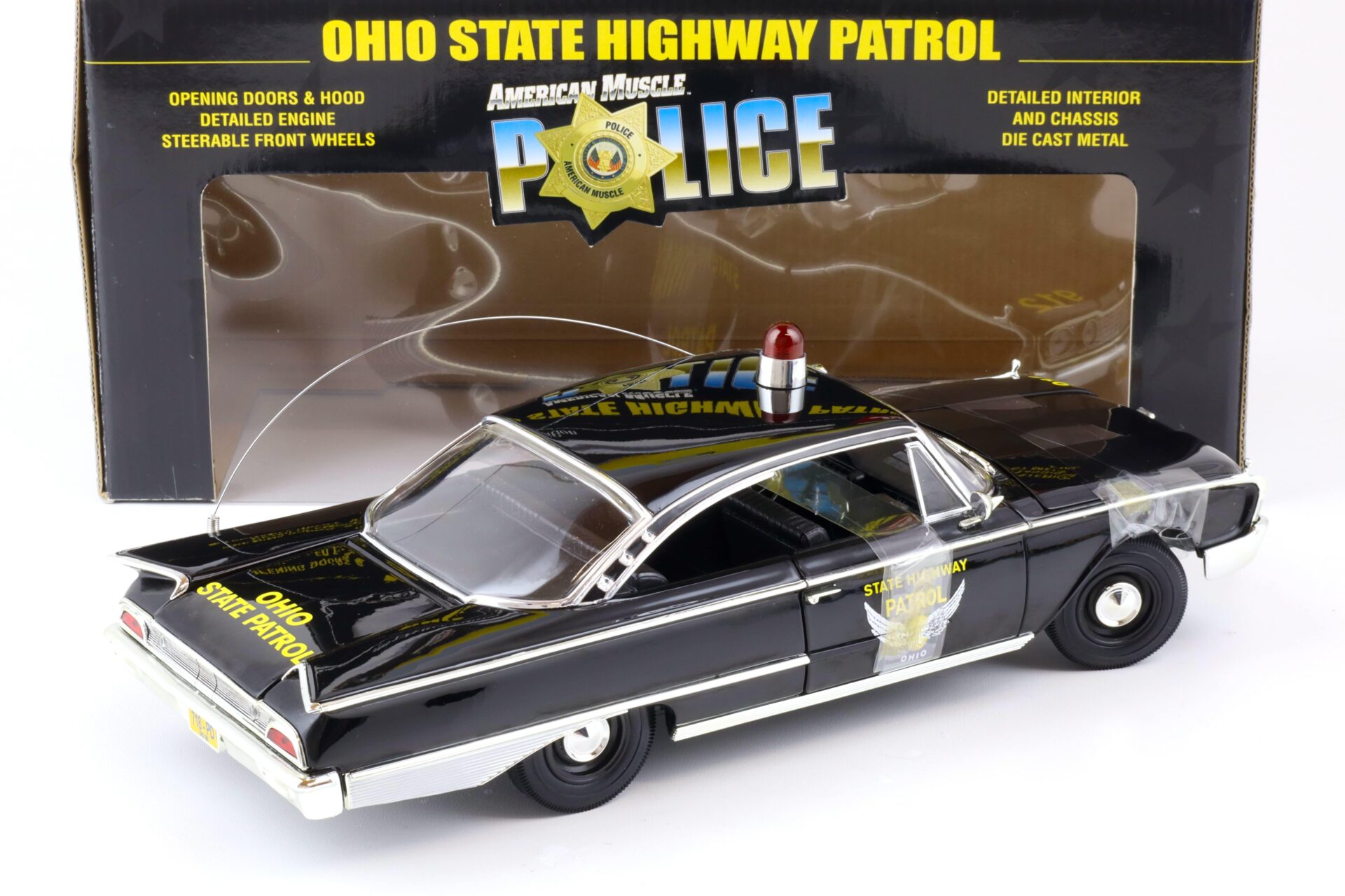 1:18 ERTL 1960 Ford Starliner OHIO State Highway Patrol Police black