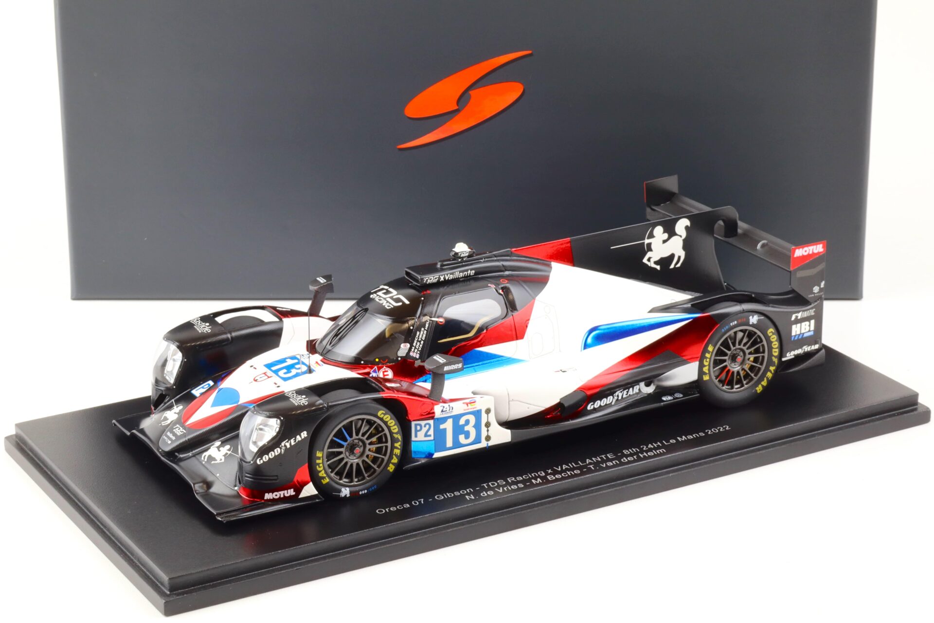 1:18 Spark Oreca 07 Gibson TDS Racing x VAILLANTE 8th 24h Le Mans 2022 #13