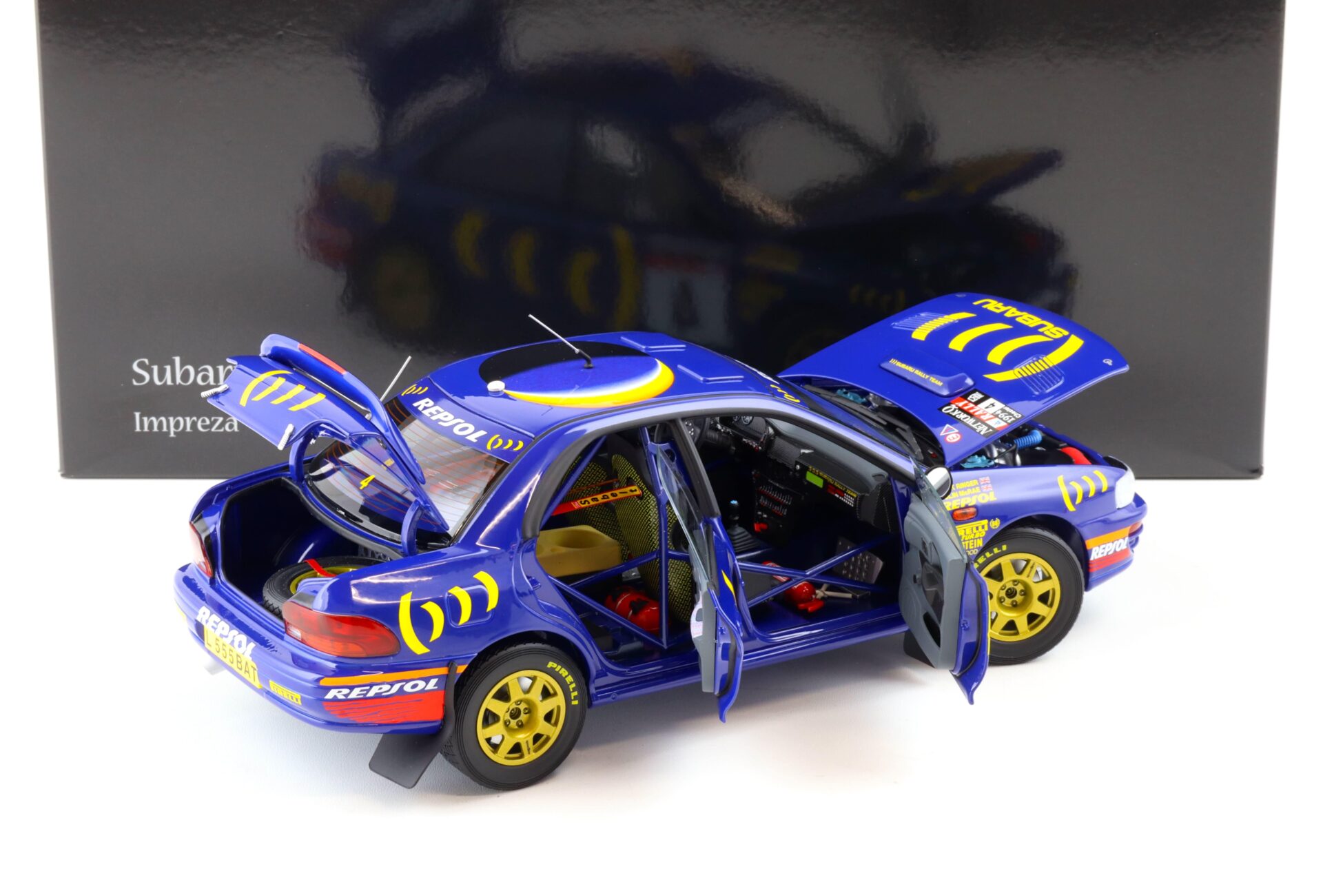 1:18 Kyosho Subaru Impreza 1994 RAC Rallye #4 McRae/ Ringer Repsol
