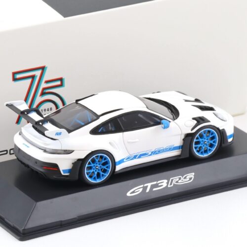 1:43 Spark Porsche 911 (992) GT3 RS IAA 2023 white/blue Limited WAP DEALER