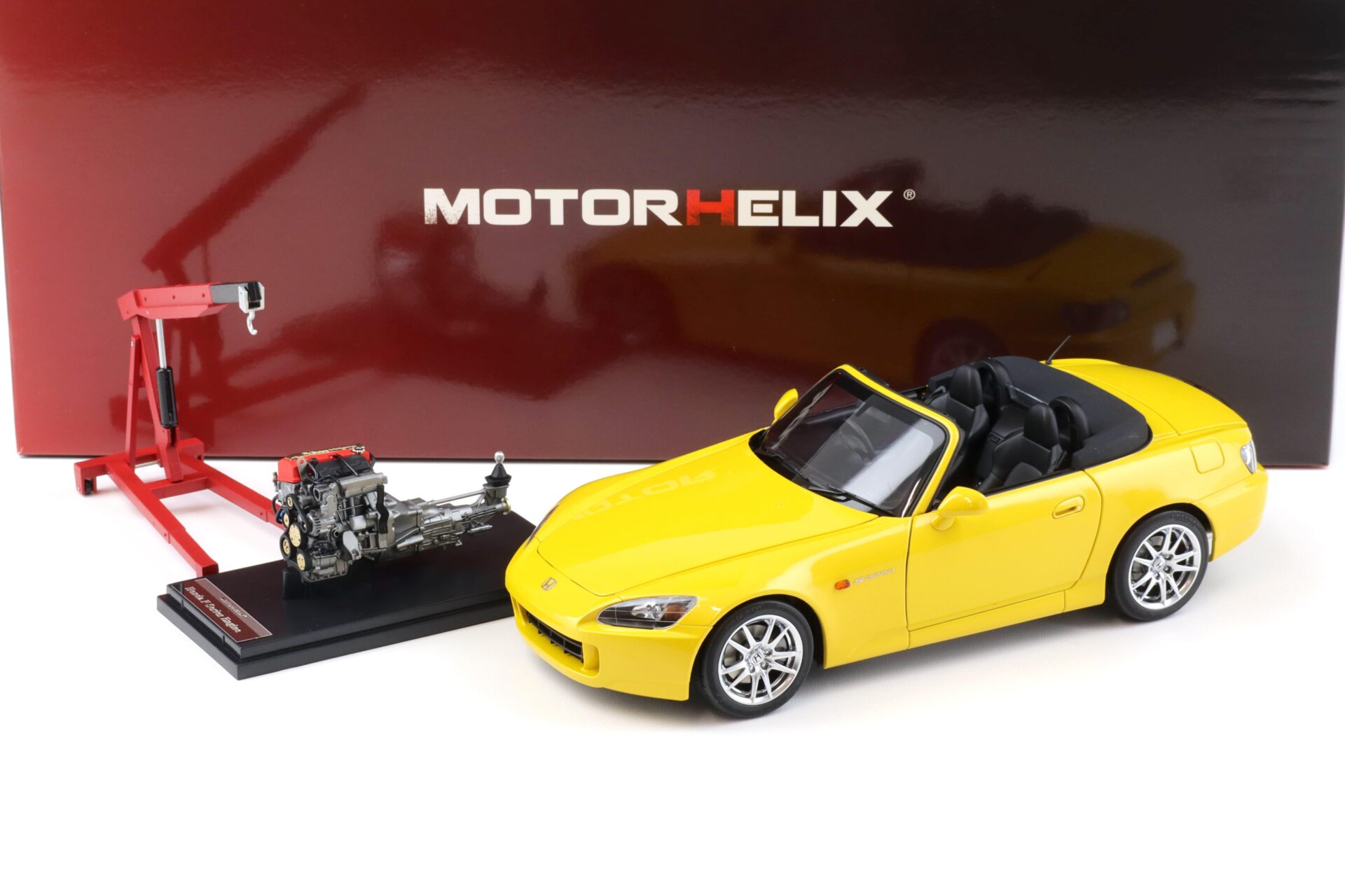 ID 89847 orig.jpg 1:18 Motorhelix Honda S2000 (AP2) Indy yellow pearl + engine Diecast M85103