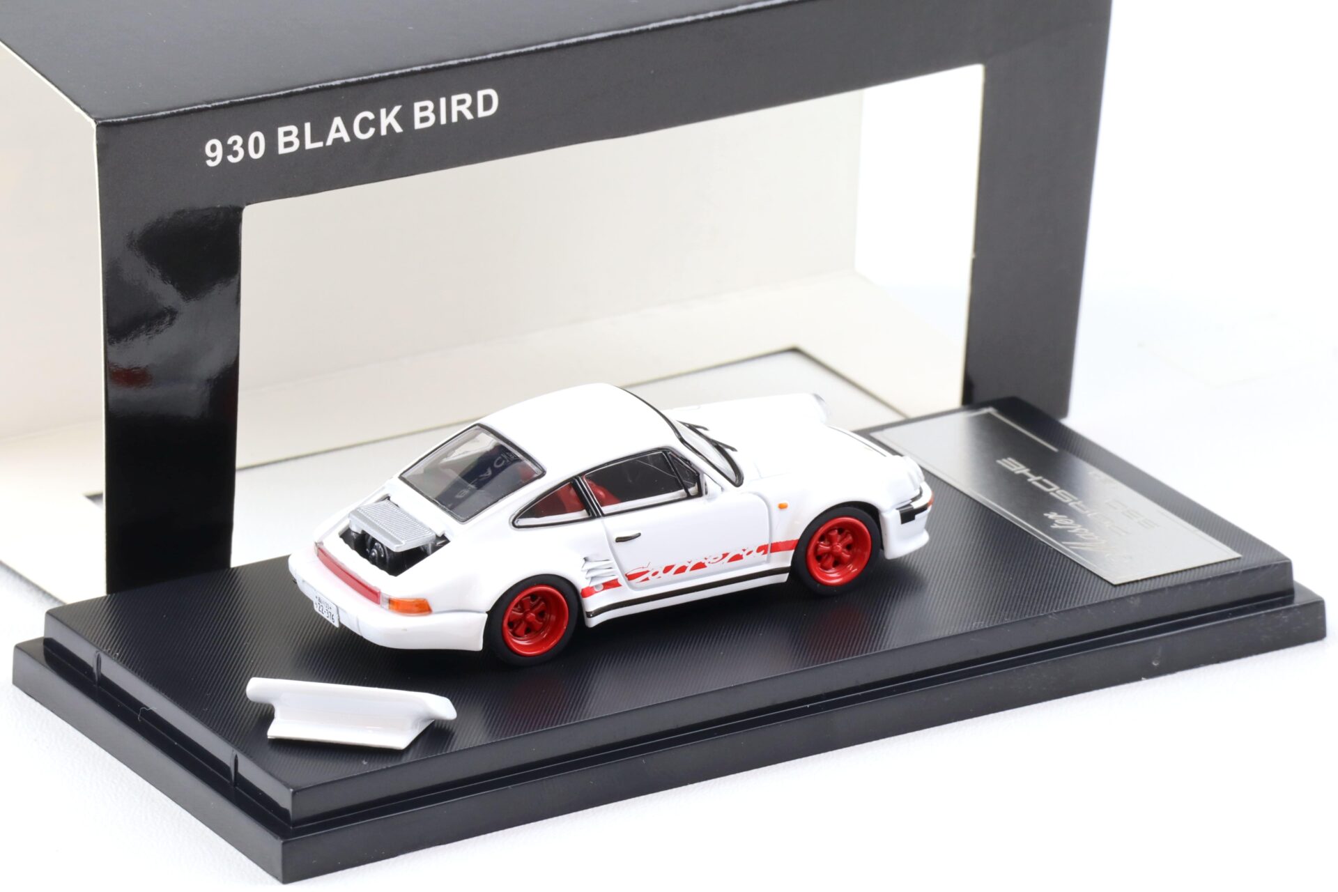 1:64 Master Porsche 911 930 Turbo Black Bird Midnight white Diecast