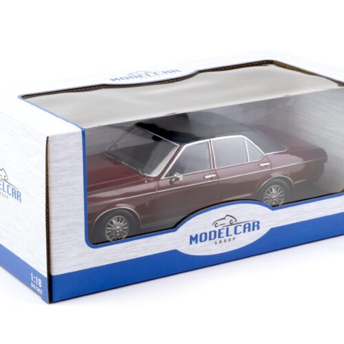 1:18 MCG Ford Granada 2.6 MK1 Limousine 1975 dark red metallic/ black roof
