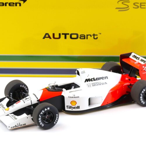 1:18 AUTOart McLAREN Honda MP4/6 Japanese GP 1991 A.Senna #1 with McLaren Logo 89140