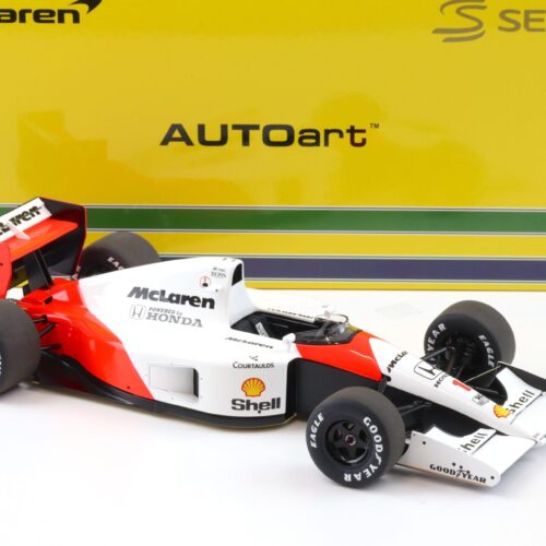 1:18 AUTOart McLAREN Honda MP4/6 Japanese GP 1991 A.Senna #1 with McLaren Logo 89140