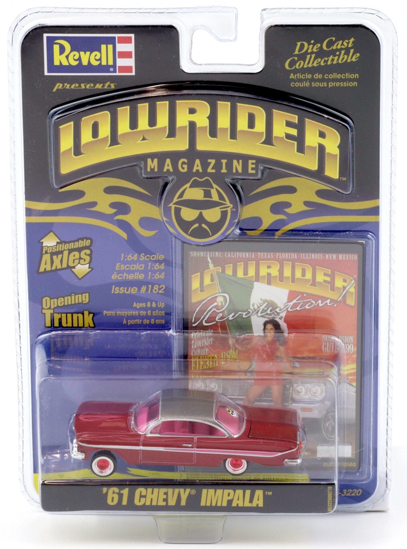 ID 90527 orig.jpg 1:64 Revell Lowrider 1961 Chevrolet Impala red #182 Revolution