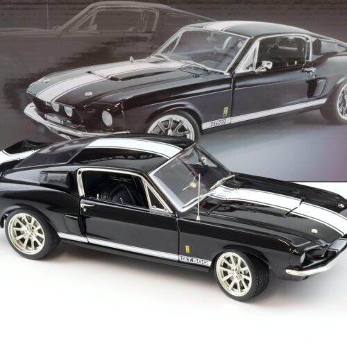 1:18 ACME 1967 Shelby GT 500 Restomod WAR HORSE black/ white stripes