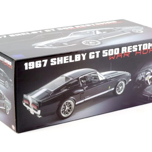 1:18 ACME 1967 Shelby GT 500 Restomod WAR HORSE black/ white stripes
