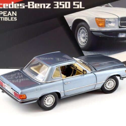 1:18 Sun Star Mercedes 350SL W107 Hardtop blue metallic 1977