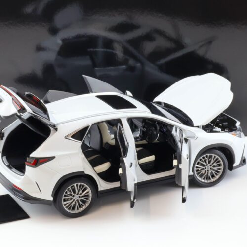 1:18 Kyosho Lexus NX 450h+ SUV 2022 Sinic Quartz white Diecast/ full openings 08968Q