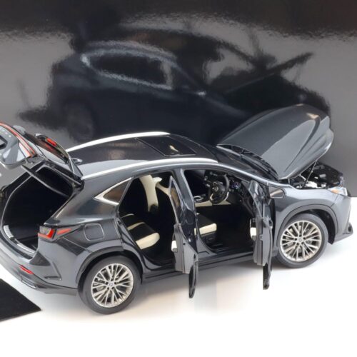 1:18 Kyosho Lexus NX 450h+ SUV 2022 Graphite Black GF Diecast/ full openings 08968GBK