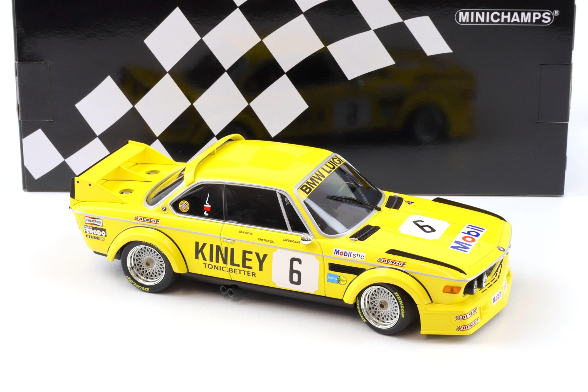 1:18 Minichamps BMW 3.0 CSL Luigi Racing #6 Winners Brands Hatch 500km 1979