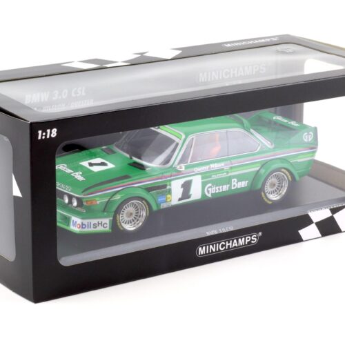 1:18 Minichamps BMW 3.0 CSL Alpina #1 Gösser Winners GP Nürburgring 1977 Nilsson/ Quester