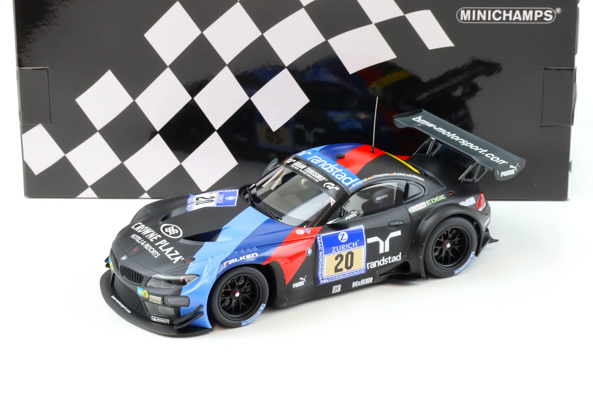 1:18 Minichamps BMW Z4 GT3 Team Schubert ADAC 24h Nürburgring 2013 Tomczyk/Klingmann