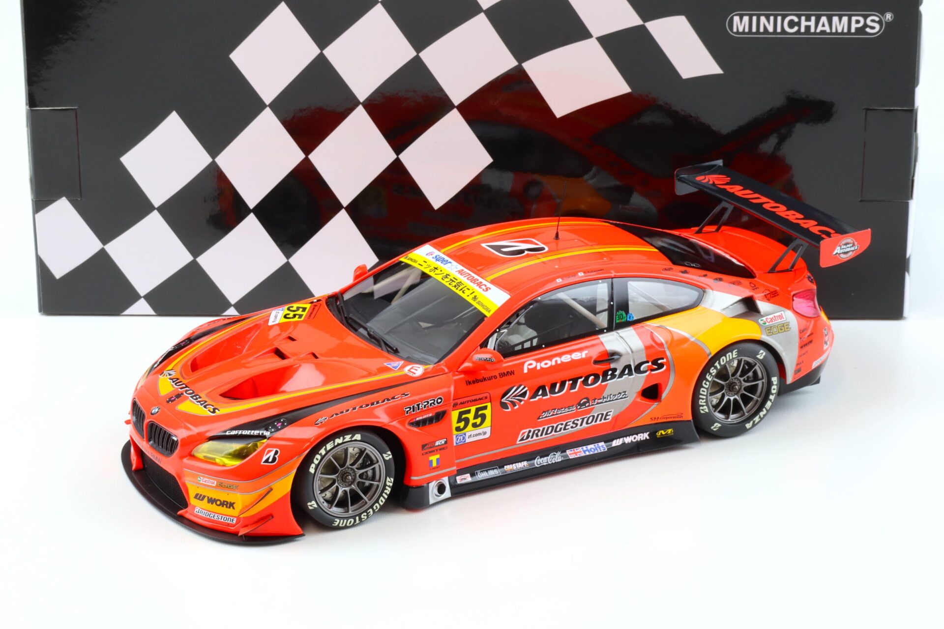 1:18 Minichamps BMW M6 GT3 Autobacs Racing #55 Super Series 2016 Takagi
