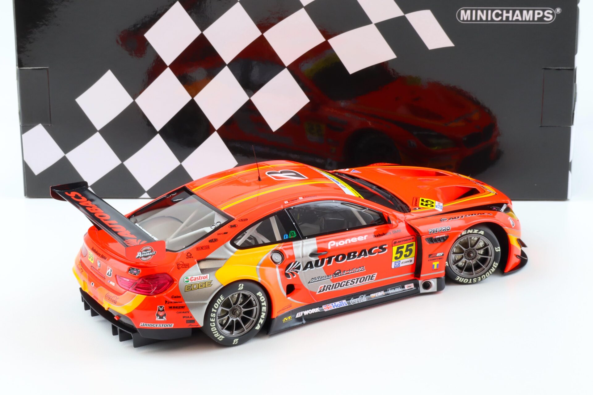 1:18 Minichamps BMW M6 GT3 Autobacs Racing #55 Super Series 2016 Takagi